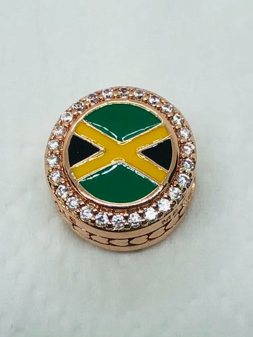 ✨ ✨Pandora Jamaica Flag Bead Charm Mix Enamel Cubic Zirconia charm